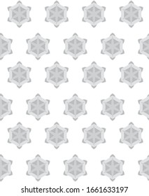 Seamless vector pattern in geometric ornamental style