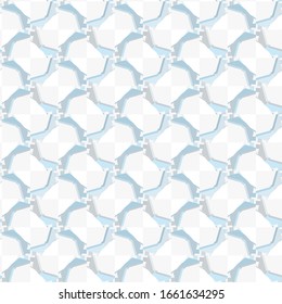 Seamless vector pattern in geometric ornamental style