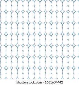 Seamless vector pattern in geometric ornamental style