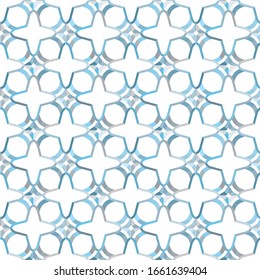 Seamless vector pattern in geometric ornamental style