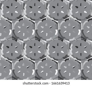 Seamless vector pattern in geometric ornamental style