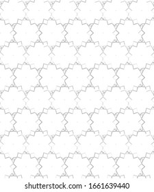 Seamless vector pattern in geometric ornamental style
