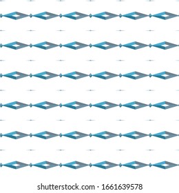 Seamless vector pattern in geometric ornamental style