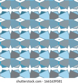 Seamless vector pattern in geometric ornamental style