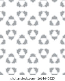 Seamless vector pattern in geometric ornamental style