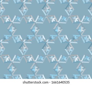 Seamless vector pattern in geometric ornamental style
