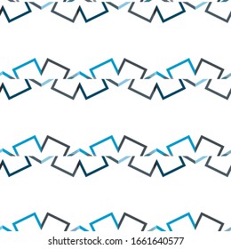 Seamless vector pattern in geometric ornamental style