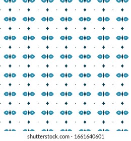 Seamless vector pattern in geometric ornamental style