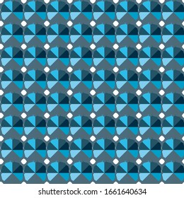 Seamless vector pattern in geometric ornamental style
