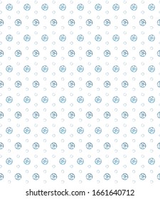 Seamless vector pattern in geometric ornamental style