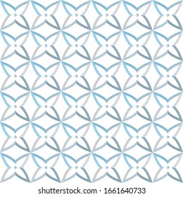 Seamless vector pattern in geometric ornamental style