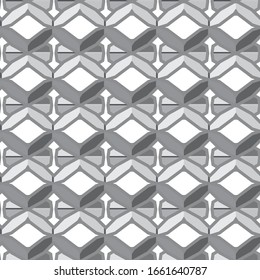 Seamless vector pattern in geometric ornamental style