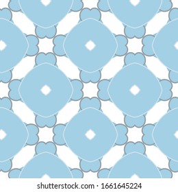 Seamless vector pattern in geometric ornamental style