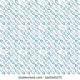 Seamless vector pattern in geometric ornamental style