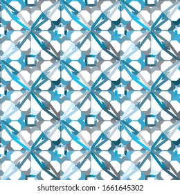 Seamless vector pattern in geometric ornamental style