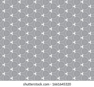 Seamless vector pattern in geometric ornamental style