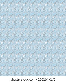 Seamless vector pattern in geometric ornamental style