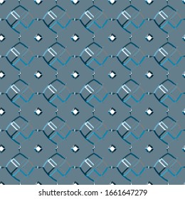 Seamless vector pattern in geometric ornamental style