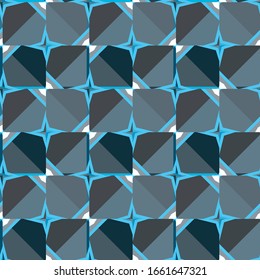 Seamless vector pattern in geometric ornamental style