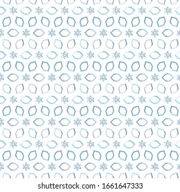 Seamless vector pattern in geometric ornamental style