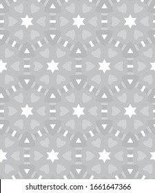 Seamless vector pattern in geometric ornamental style