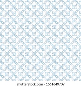 Seamless vector pattern in geometric ornamental style