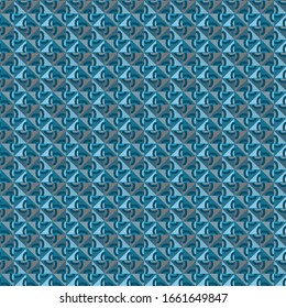 Seamless vector pattern in geometric ornamental style