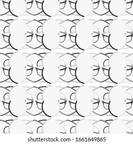 Seamless vector pattern in geometric ornamental style