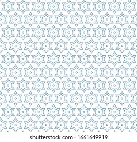 Seamless vector pattern in geometric ornamental style