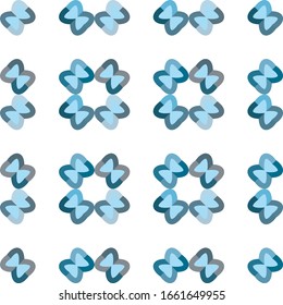 Seamless vector pattern in geometric ornamental style