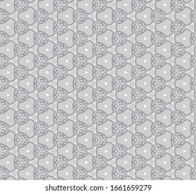 Patrón vectorial sin fisuras en estilo ornamental geométrico