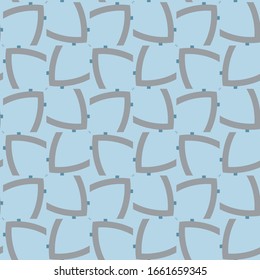 Seamless vector pattern in geometric ornamental style