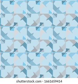 Seamless vector pattern in geometric ornamental style