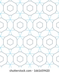 Seamless vector pattern in geometric ornamental style