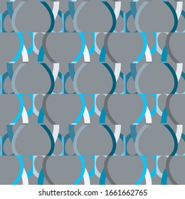 Seamless vector pattern in geometric ornamental style