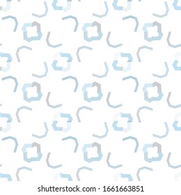 Seamless vector pattern in geometric ornamental style