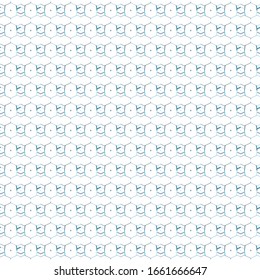 Seamless vector pattern in geometric ornamental style