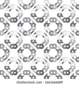 Seamless vector pattern in geometric ornamental style