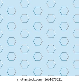 Seamless vector pattern in geometric ornamental style