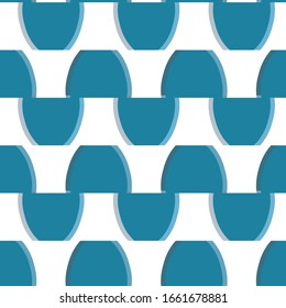 Seamless vector pattern in geometric ornamental style
