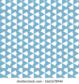 Seamless vector pattern in geometric ornamental style