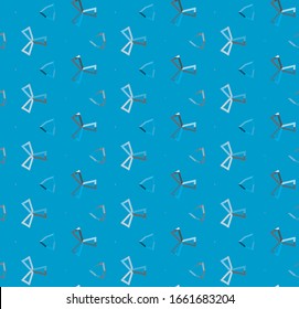 Seamless vector pattern in geometric ornamental style