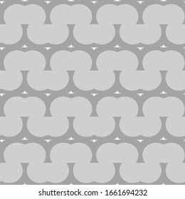 Seamless vector pattern in geometric ornamental style