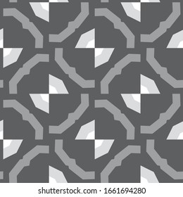 Seamless vector pattern in geometric ornamental style