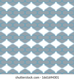 Seamless vector pattern in geometric ornamental style