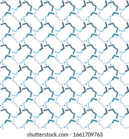 Seamless vector pattern in geometric ornamental style