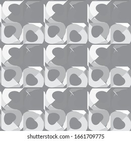 Seamless vector pattern in geometric ornamental style