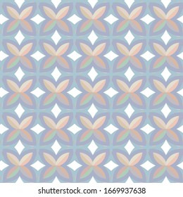 Seamless vector pattern in geometric ornamental style