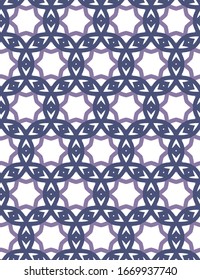 Seamless vector pattern in geometric ornamental style