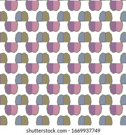 Seamless vector pattern in geometric ornamental style